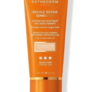 BRONZ REPAIR SUNKISSED - SOL FUERTE CREMA SOLAR ANTIARRUGAS DE TONO DORADO NATURAL.